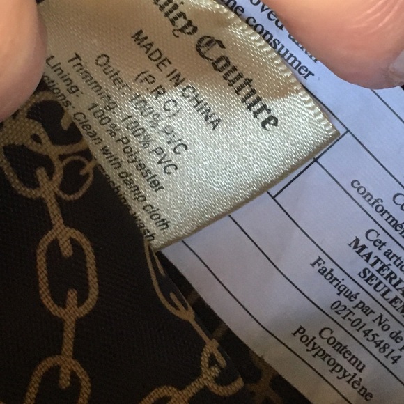 Juicy Couture pink polyester drawstring backpack 13”deep 15” wide - Picture 8 of 8